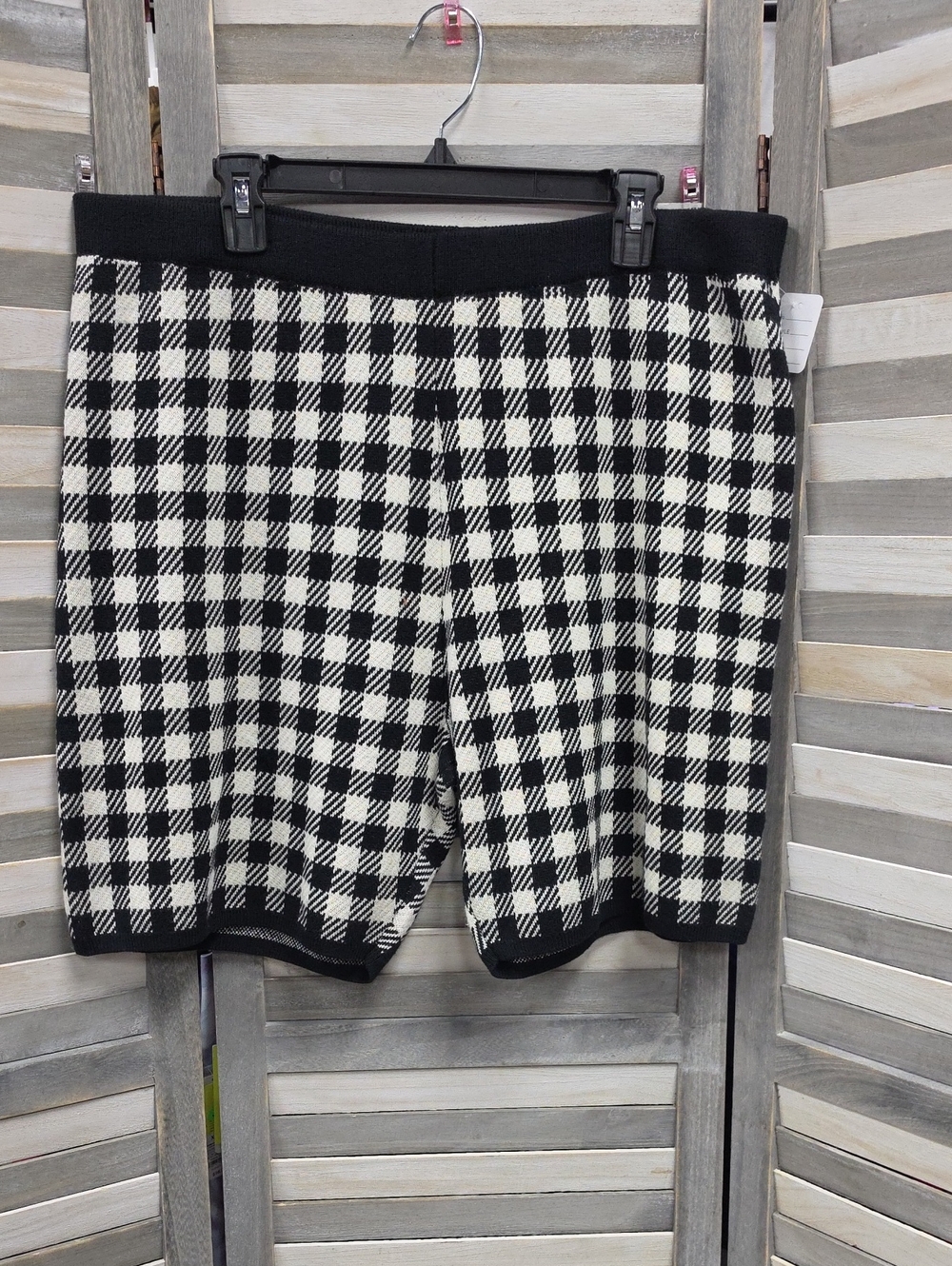 Future Collective x Gabriella Karefa‑Johnson Black & White Gingham Shorts | XXL